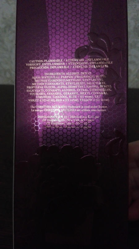 parfum christina aguilera violet noir